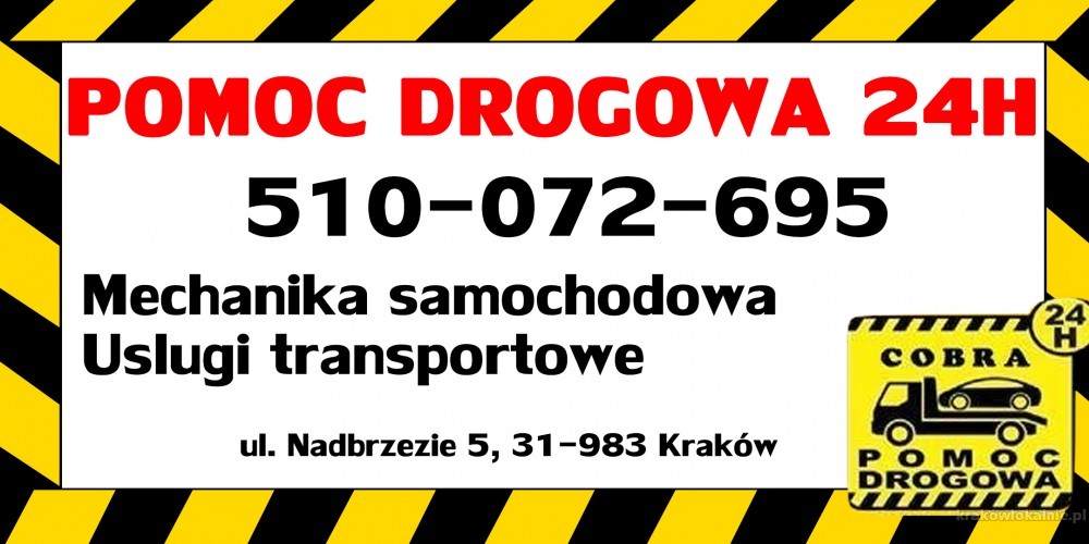 POMOC DROGOWA 24H/7 laweta Kraków autostrada A4 holowanie