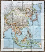 Niemiecka mapa wojskowa Region Azji Wschodniej1941