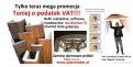 Maskownica rur i kabli - imitacja drewna na wymiar
