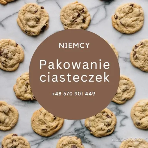 Pakowanie ciasteczek Niemcy BONUS 100 €