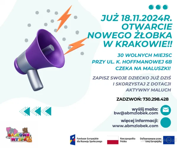 Zaproszenie do Żłobka z dotacją Maluch Plus