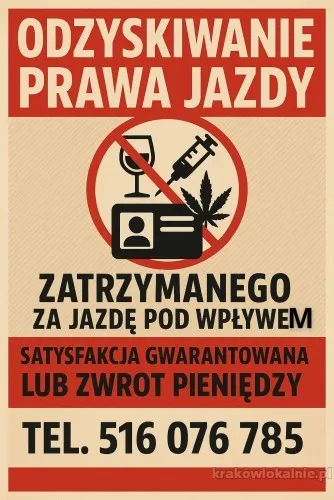 Straciłeś prawo jazdy za jazdę pod wpływem alkoholu lub innych środków