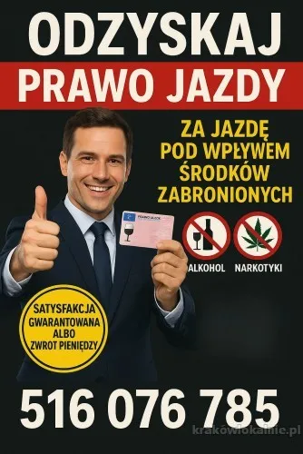 Straciłeś prawo jazdy za jazdę pod wpływem alkoholu lub innych środków