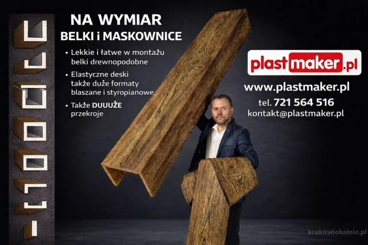 MASKOWNICE na wymiar - belki dekoracyjne DREWNOPODOBNE