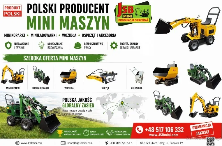 Osprzęt Rolniczy Budowlany + Koparki Ładowarki Wozidła JSB