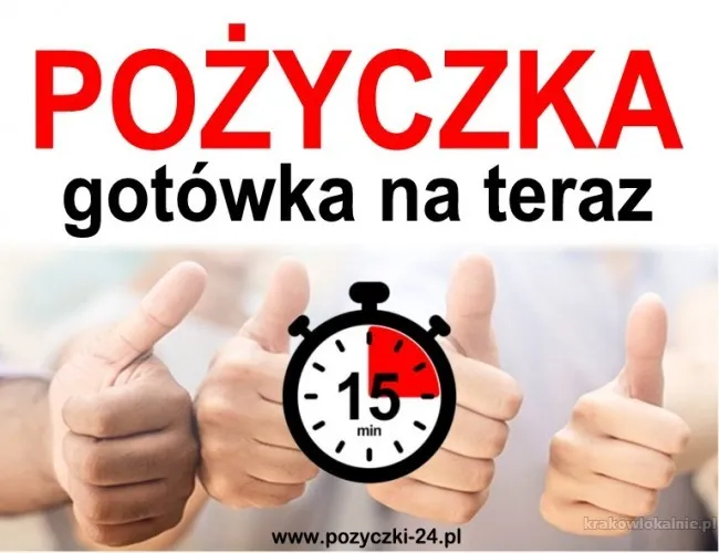 Szybka pożyczka na dowód (1 000 - 30 000 zł) w Krakowie
