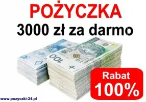 Szybka pożyczka 3000 zł od ręki - za darmo!