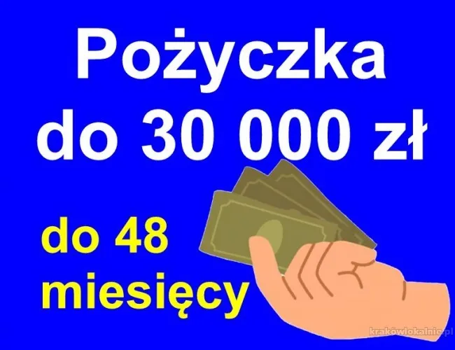 Pożyczka do 30 000 zł/48 miesięcy w Krakowie